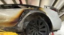 Tesla Model 3 burned to a crisp