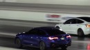 Tesla Model 3 vs BMW i4 on Wheels Plus