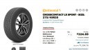 Continental CrossContact LX Sport all-season tires were at the rear axle of the Tesla Model X Plaid