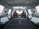 2025 Rivian R1S with the seats folded flat