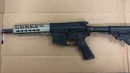 Loaded, non-serialized, .223 caliber, short-barrel rifle the Fremont Police Department found with Anthony Solima