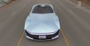 Tesla GT rendering, or how Tesla could make a muscle car-type of EV