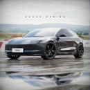 Tesla Model 3 Highland hatchback rendering