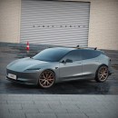 Tesla Model 3 Super GT rendering by sugardesign_1
