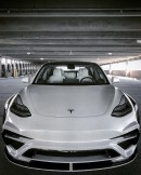 Tesla Model 3  Rocks $10,000 Carbon Widebody Aero