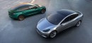 Tesla Model 3 in different colors