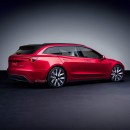 Tesla Model 3 Highland station wagon rendering by Theottle