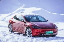 Tesla Model 3 Highland in the snow