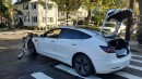 2018 Tesla Model 3 Catches Fire in Queens, New York
