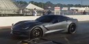 Tesla Model 3 drag races supercharged Corvette
