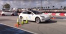 Ford GT vs. Tesla Model 3 Performance autocross challenge