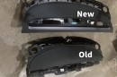 Tesla Model 3 dashboard panel old vs new