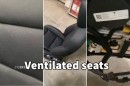 Ventilated seats in the refreshed Tesla Model 3