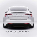 Tesla Model 3 "Project Highland" rendering