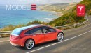 Tesla Model 3 Renderings