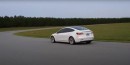 Tesla Model 3 Standard Range on racetrack