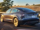 Tesla Model 3 test vehicle spotted with no side mirrors and weird camera setup
