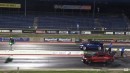 Tesla Model 3 drag races Camaro ZL1, Challenger Hellcat, Old Muscle on Wheels
