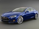 Tesla Model E rendering