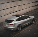 Tesla Model Q rendering