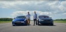 Tesla Model S vs. Nissan GT-R drag race