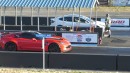 Tesla Model S vs Chevrolet Corvette Z06 on Wheels Plus