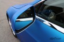 Tesla Model S Gets Matte Blue Aluminum Wrap