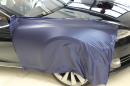 Tesla Model S Gets Matte Metallic Blue Wrap