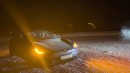 Tesla Model S stopped after 530 km (329 miles)