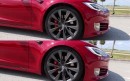 Tesla Model S cheetah stance