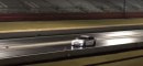 Tesla Model S P100D and P90D drag racing