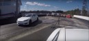 Tesla Model S P100D vs. Tesla Model S P100D drag race