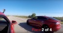Tesla Model S P100D Drag Races Chevrolet Camaro ZL1