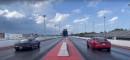 Tesla Model S Plaid Vs Porsche Taycan Turbo S drag race