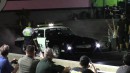 Tesla Model S Plaid Drags Big Tire Chevy Camaro Police Car on DRACS