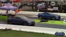 Tesla Model S Plaid vs Camaro SS vs Firebird Trans Am on DRACS