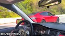 Tesla Model S Plaid vs. Mitsubishi Lancer Evo IX drag and roll races by Dobre Cars