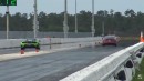 Tesla Model S Plaid drag races Napier Green McLaren 765LT on DragTimes