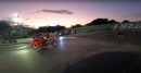 Tesla Model S Plaid Vs Kawasaki Ninja ZX-14 rolling race