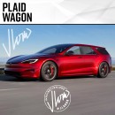 Tesla Model S Plaid Wagon rendering by jlord8