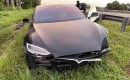 Crashed 2020 Tesla Model S