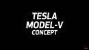 Tesla Model V Concept MPV rendering by SRK Designs