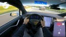 Tesla Model X P100D Autobahn trial by TopSpeedGermany