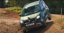 Tesla Model X Vs Fiat Panda Cross off-road battle