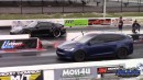Tesla Model X Plaid vs Porsche 911 Turbo S on DRACS