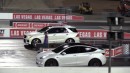 Tesla Model Y vs GLE vs Cayenne drag races on Wheels Plus