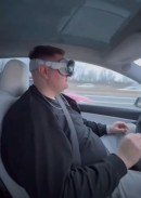 Wearing Apple Vision Pro While Driving a Tesla
