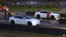 Tesla Model S Plaid vs Shelby Mustang GT500 vs Charger Hellcat on Wheels