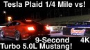 Tesla Model S Plaid vs. Turbocharged Ford Mustang GT