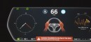 Gauge cluster of Tesla Model S on Autopilot with 8.0 Software update
